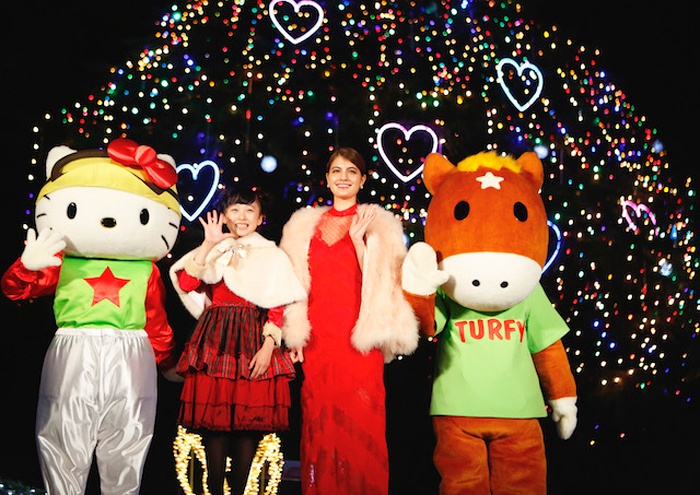マギー-本田望結-中山競馬場クリスマスイルミネーション点灯式2015
