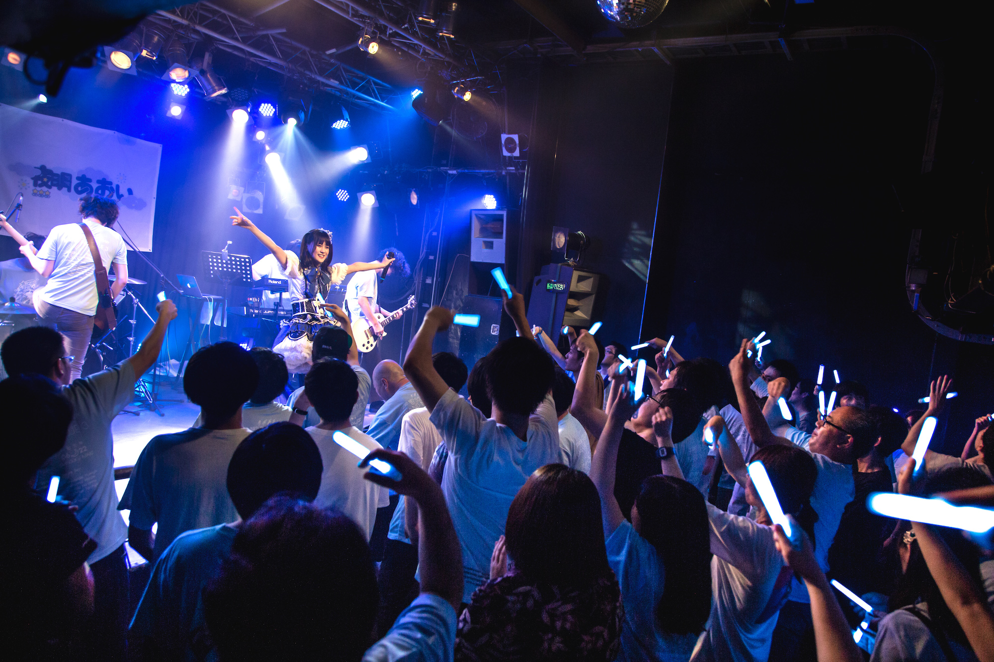夜明あおい「1stワンマン&生誕LIVE BLAND NEW BLUE 3」（2019年6月22日、新宿MARZにて）PHOTO:乙羽