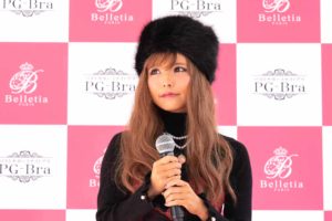益若つばさ／2019年10月9日(水)、渋谷109にて開催の「バストが喜ぶナイトブラPG-Braイメージモデル発表会」にて。