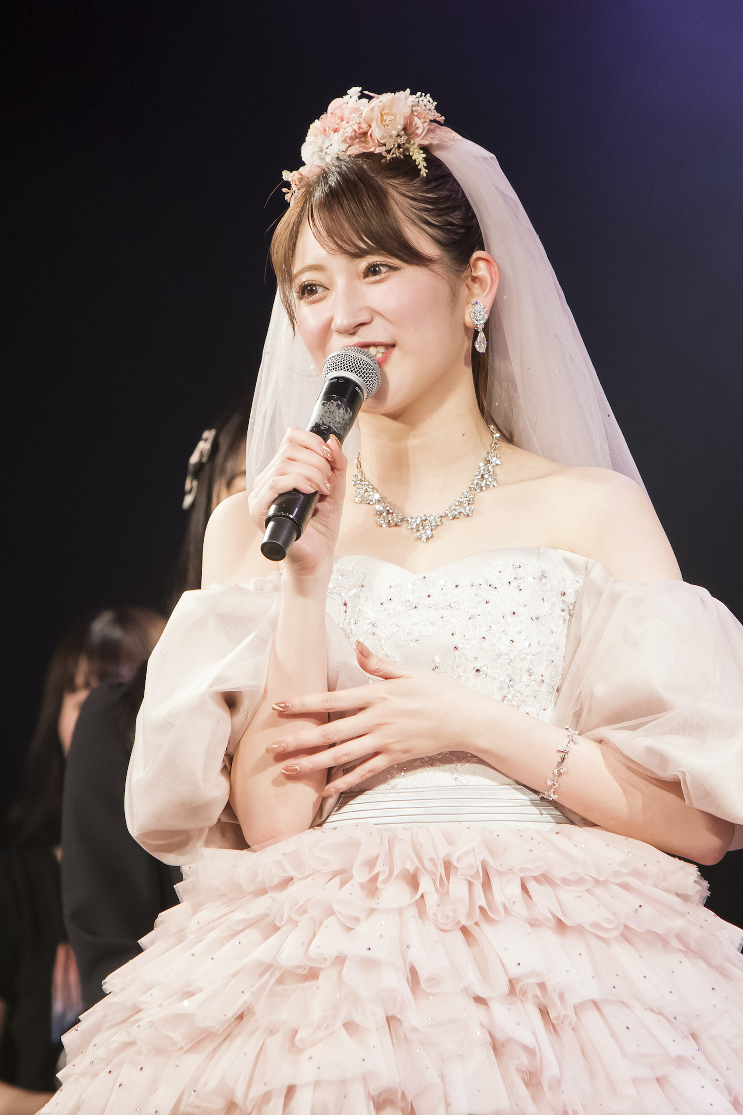 吉田朱里／12月21日、NMB48劇場での卒業公演にて