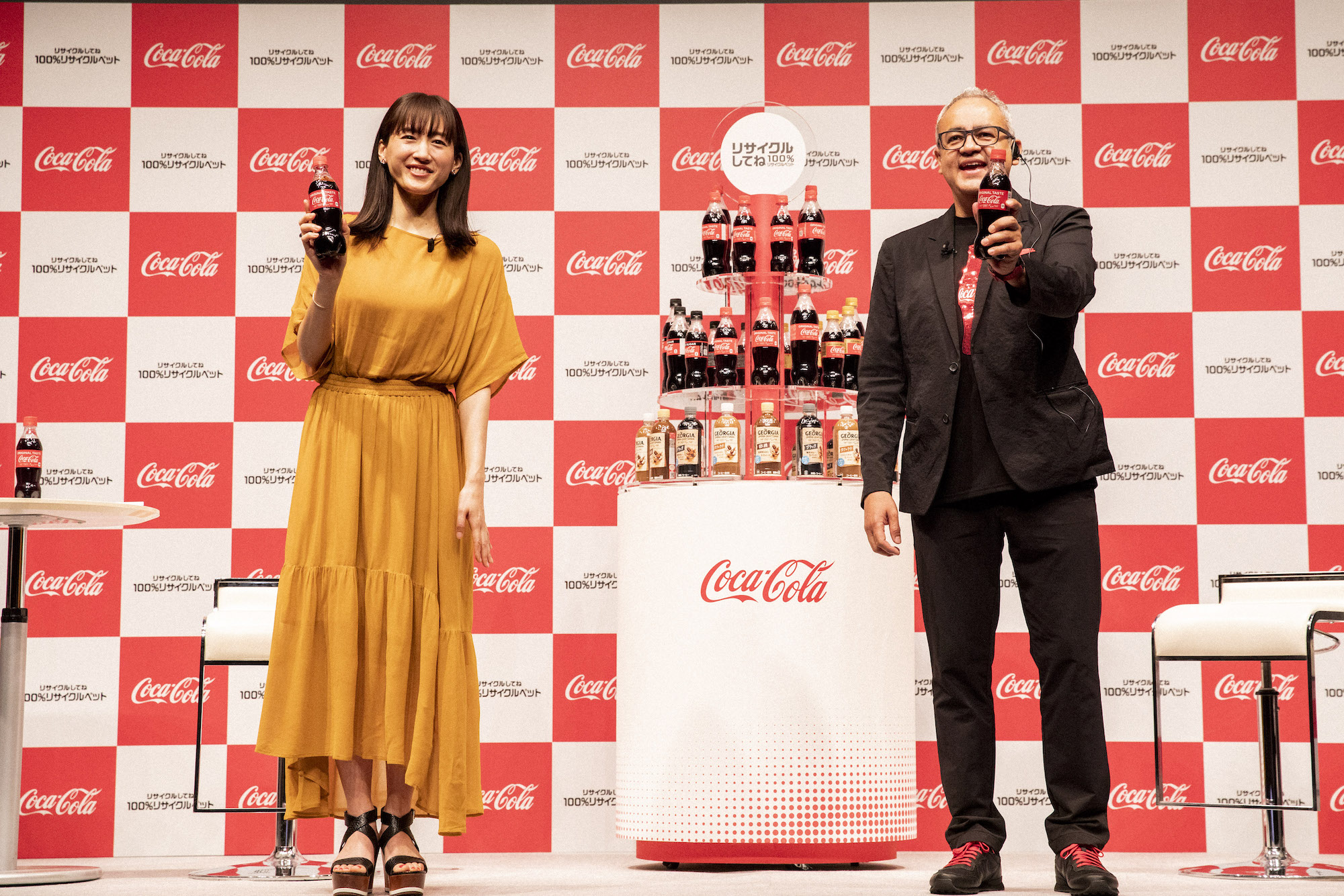綾瀬はるか／2021年5月13日、日本コカ・コーラ サスティナビリティー戦略発表会にて