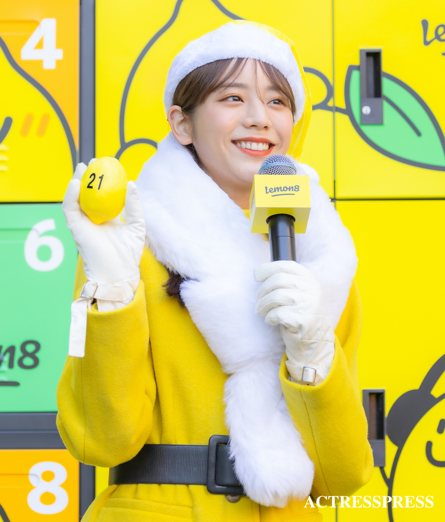 貴島明日香／2022年12月15日、東京都渋谷のSHIBUYA CAST.　GARDEN​​（渋谷キャスト）にて開催された「Lemon8 Happy Yellow Xmas」​​PRイベントにて。