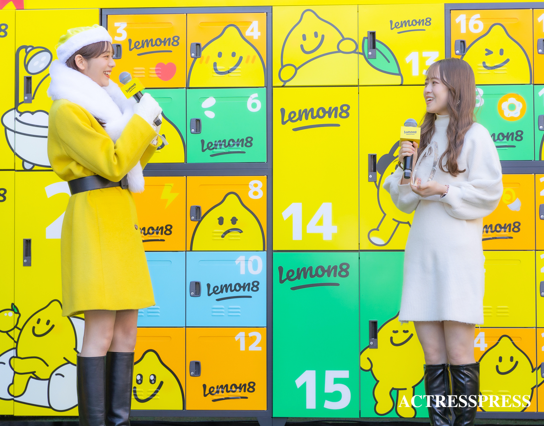 貴島明日香、カナコ@透明感を求めるイエベ女／2022年12月15日、東京都渋谷のSHIBUYA CAST.　GARDEN​​（渋谷キャスト）にて開催された「Lemon8 Happy Yellow Xmas」​​PRイベントにて。