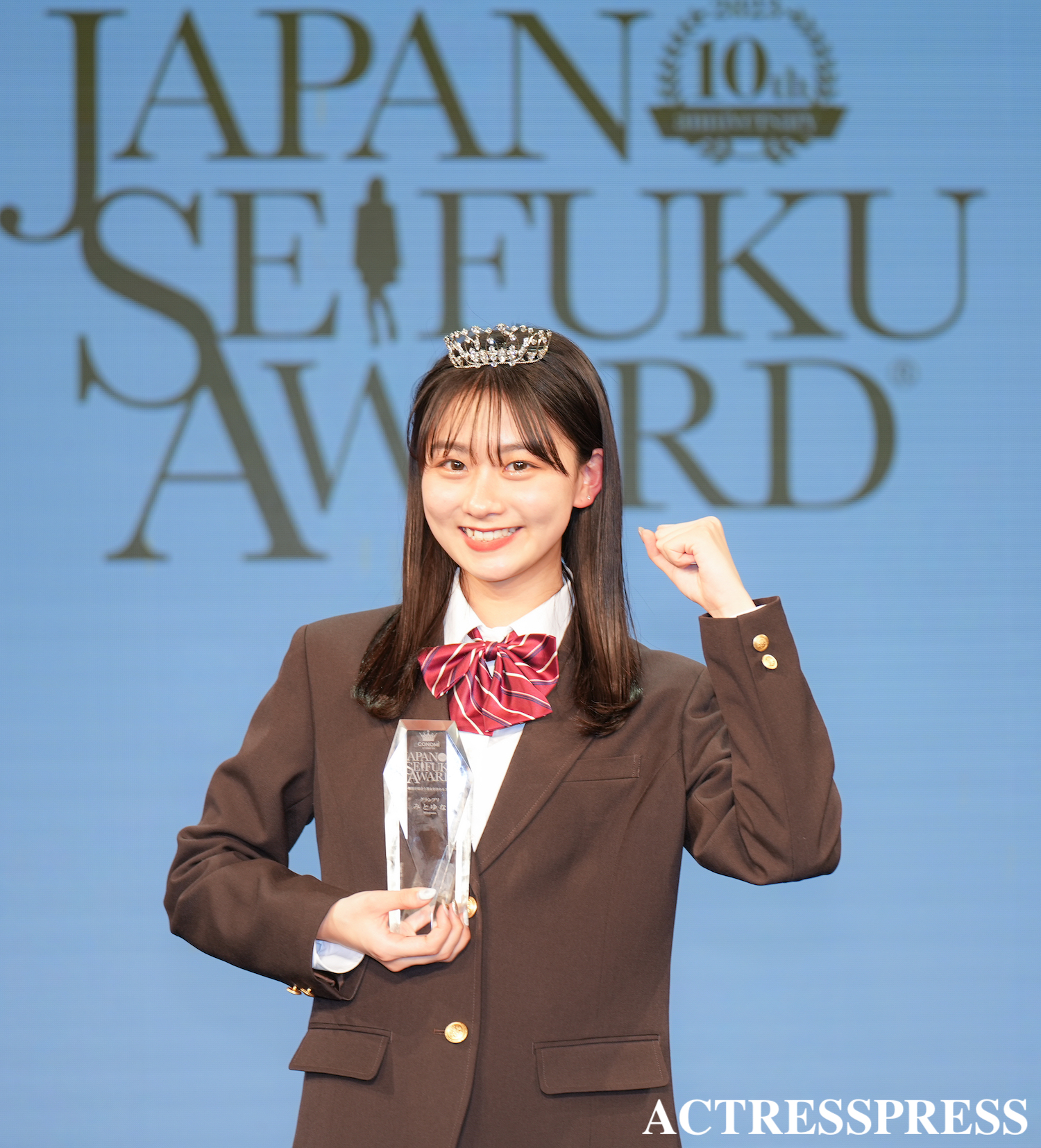 みとゆな／2023年2月19日、「第10回日本制服アワード」授賞式にて。撮影：ACTRESS PRESS編集部