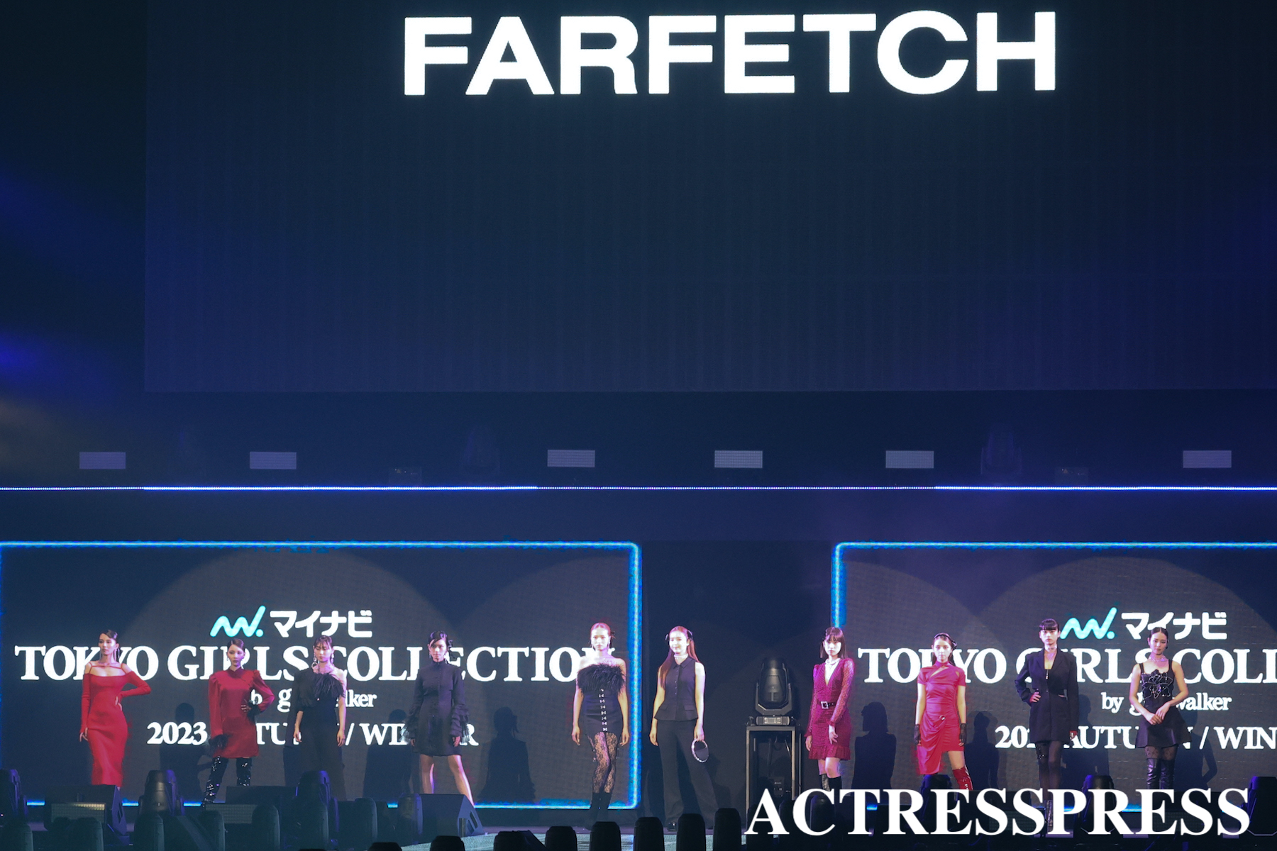 FARFETCHのファッションショーステージ in TGC.撮影：ACTRESS PRESS