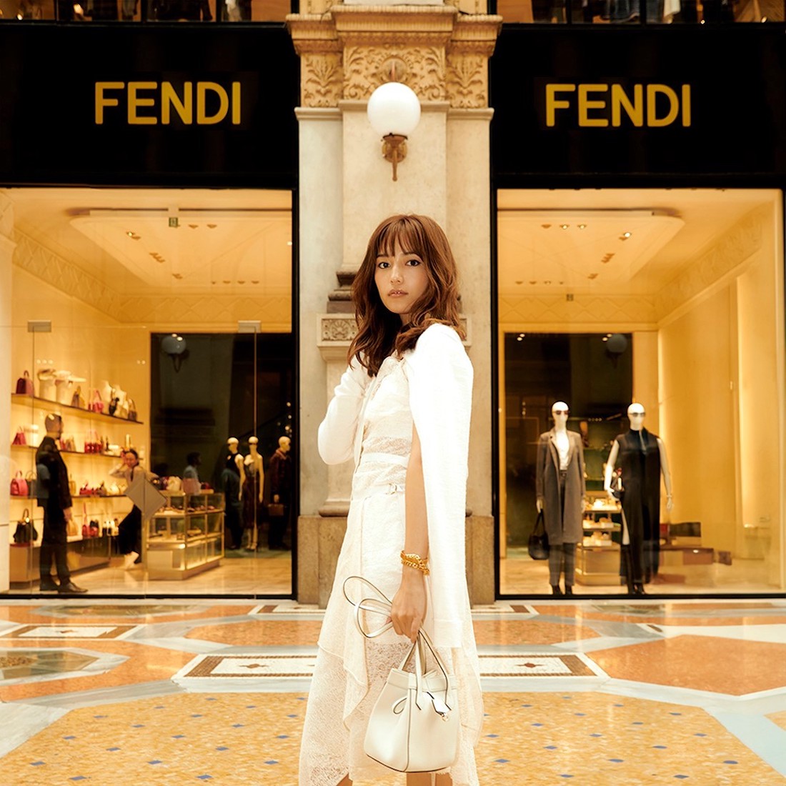 川口春奈（かわぐち はるな）、「FENDI（フェンディ）」2024年春夏 ウィメンズコレクションに参加するためにミラノを訪れた。