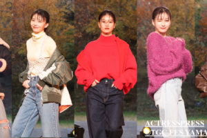 安斉星来・川口ゆりな・吉田あかり・白宮みずほ ・コバルチク花理愛／2023年10月21日、河口湖ステラシアターにて開催の「TGC FES YAMANASHI 2023」Ungrid STAGEにて。