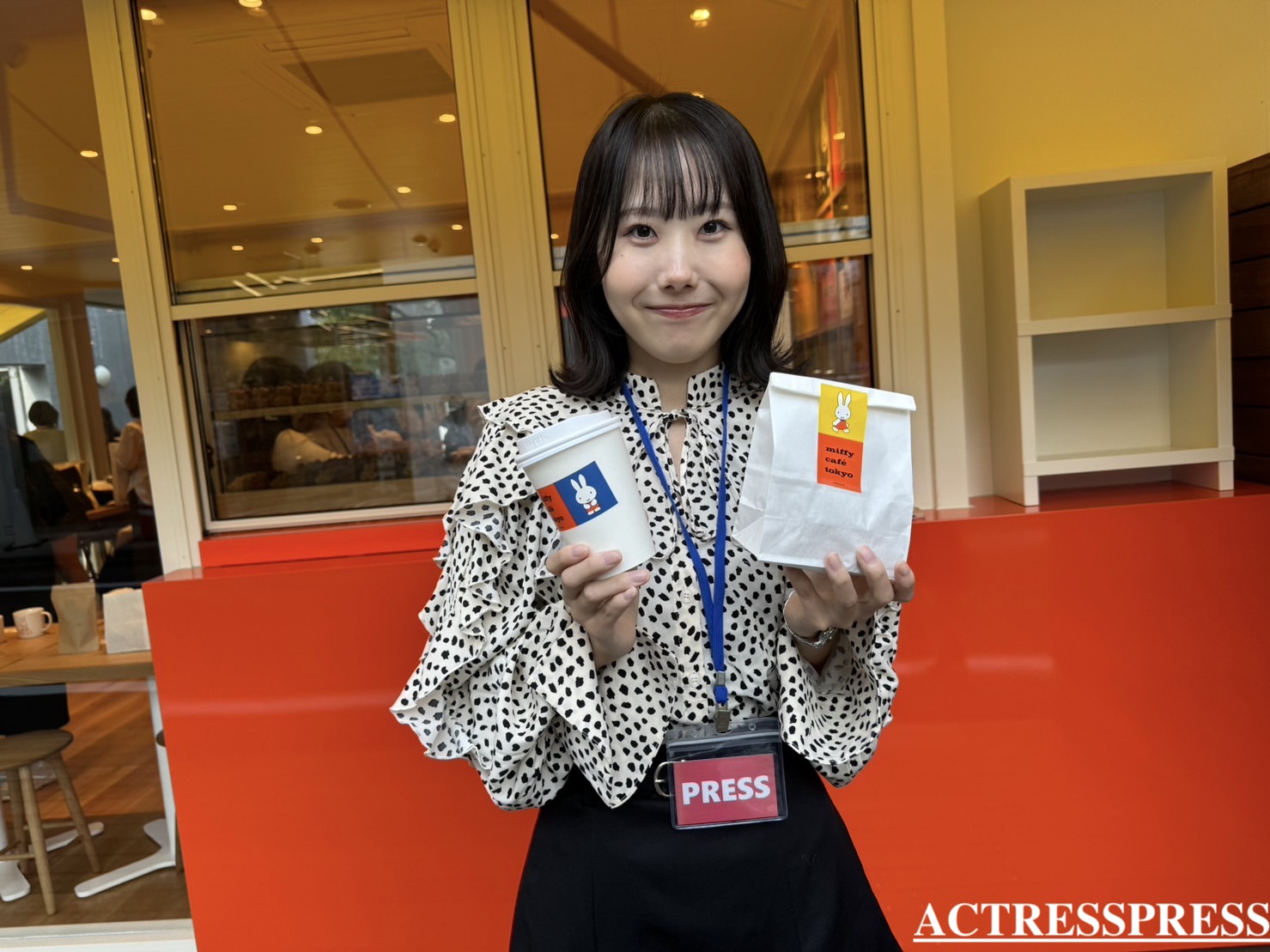 増田ほの香（ACTRESS PRESS REPORTER（アクトレスプレス リポーター）in miffy café tokyo（ミッフィーカフェ トーキョー）​​代官山駅