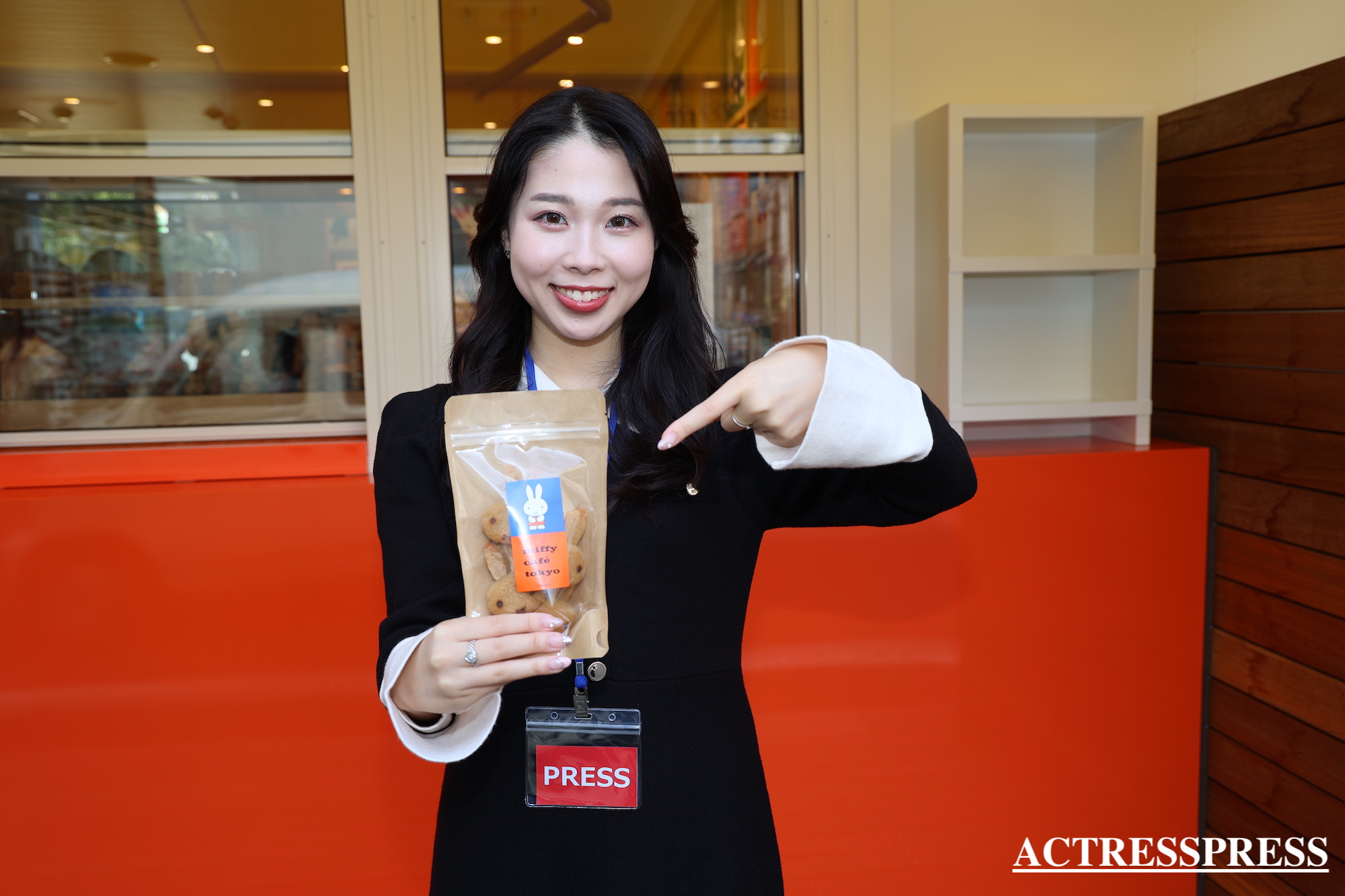 國近奈旺（ACTRESS PRESS REPORTER（アクトレスプレス リポーター）in miffy café tokyo（ミッフィーカフェ トーキョー）​​代官山駅