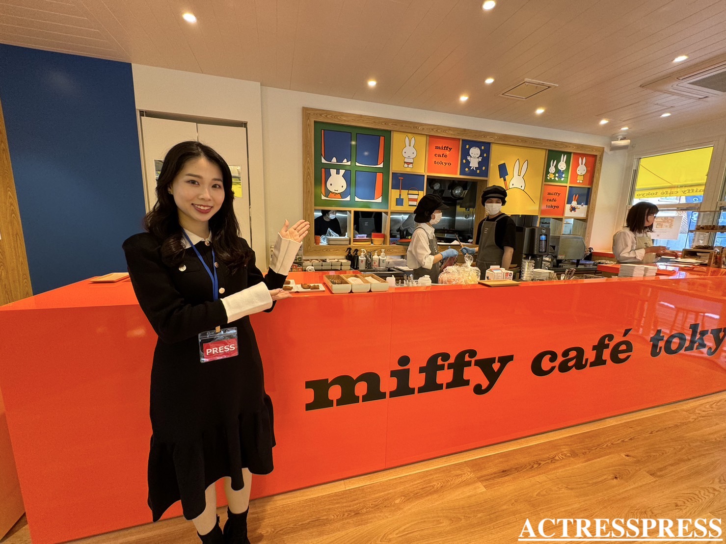 國近奈旺（ACTRESS PRESS REPORTER（アクトレスプレス リポーター）in miffy café tokyo（ミッフィーカフェ トーキョー）​​代官山駅 