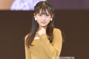 入江 日奈子（いりえ・ひなこ）Hinako Irie . 2023年11月4日、北海道最大級のファッションイベント『ミュゼプラチナム Presents SAPPORO COLLECTION 2023 AUTUMN/WINTER』​​にて。