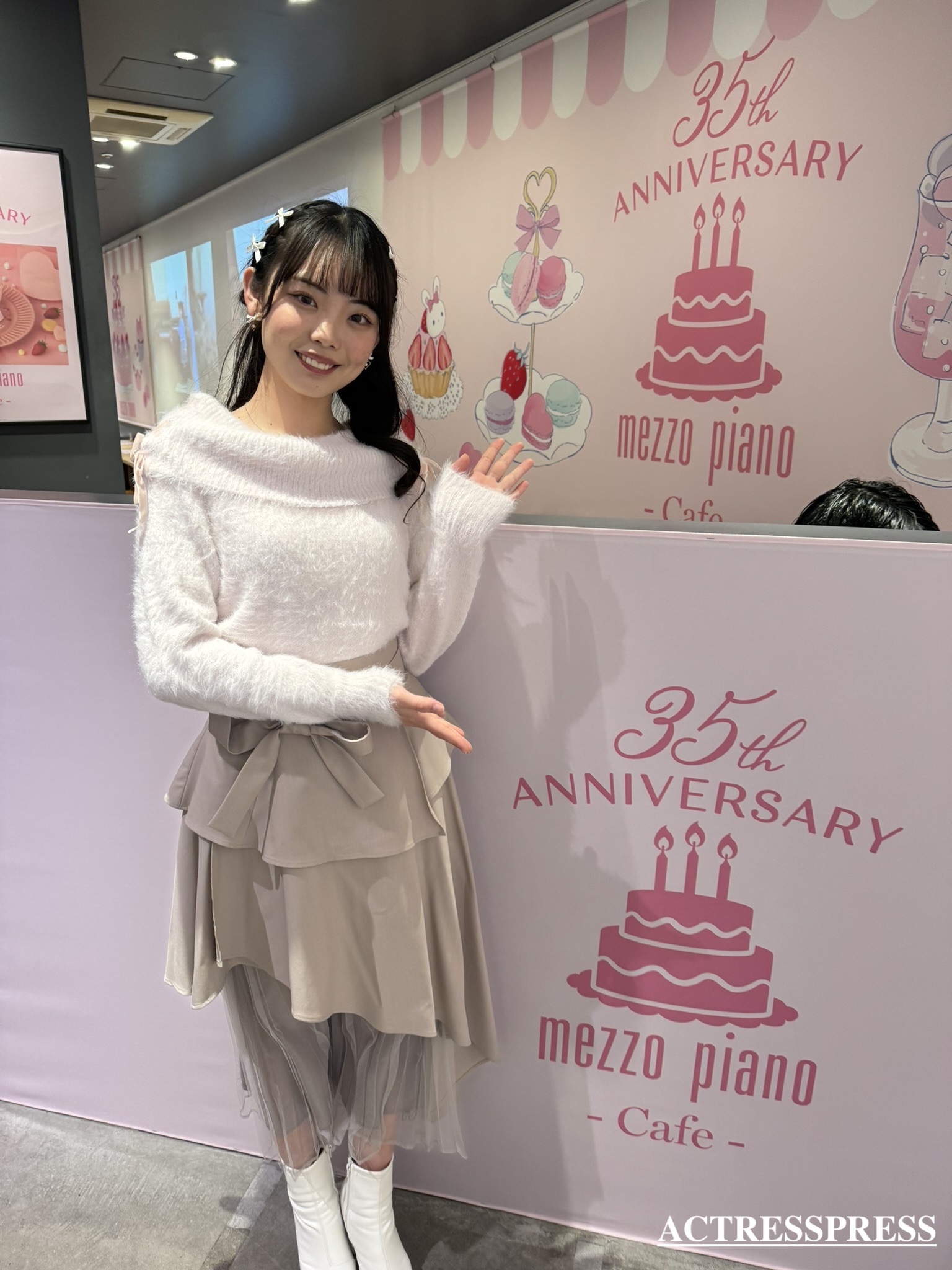 加藤まりあ (ACTRESS PRESS REPORTER) in mezzo piano 35th Anniversary Cafe. 2024年 