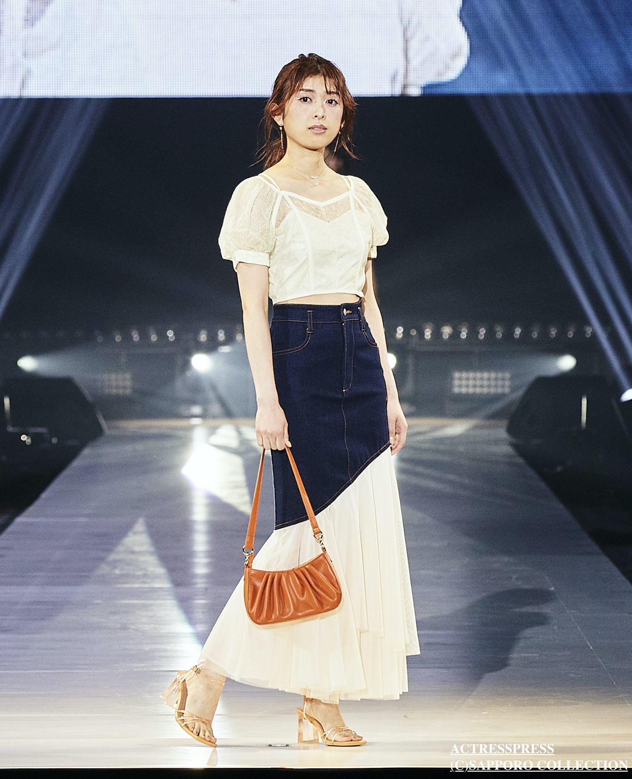 yurie／2024年3月16日、SAPPORO COLLECTION 2024 SPRING/SUMMERにて。ACTRESS PRESS