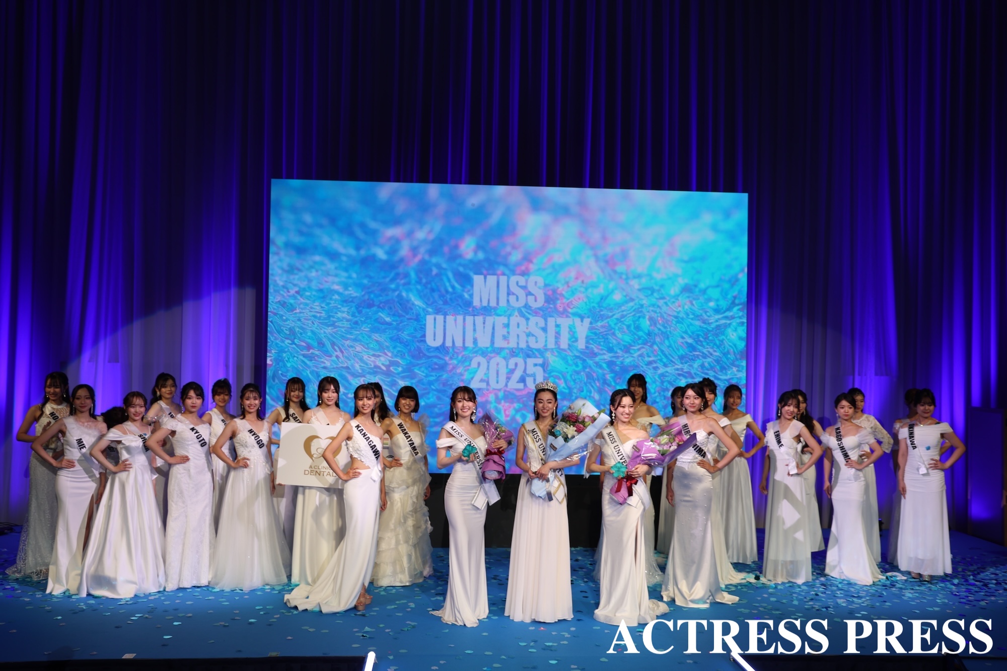 『ミスユニバーシティ2025』グランプリは飯田樟来、準グランプリ能浦奈々、第３位山本桃花/ 2025年9月16日/ 撮影：(C) ACTRESS PRESS（アクトレスプレス）