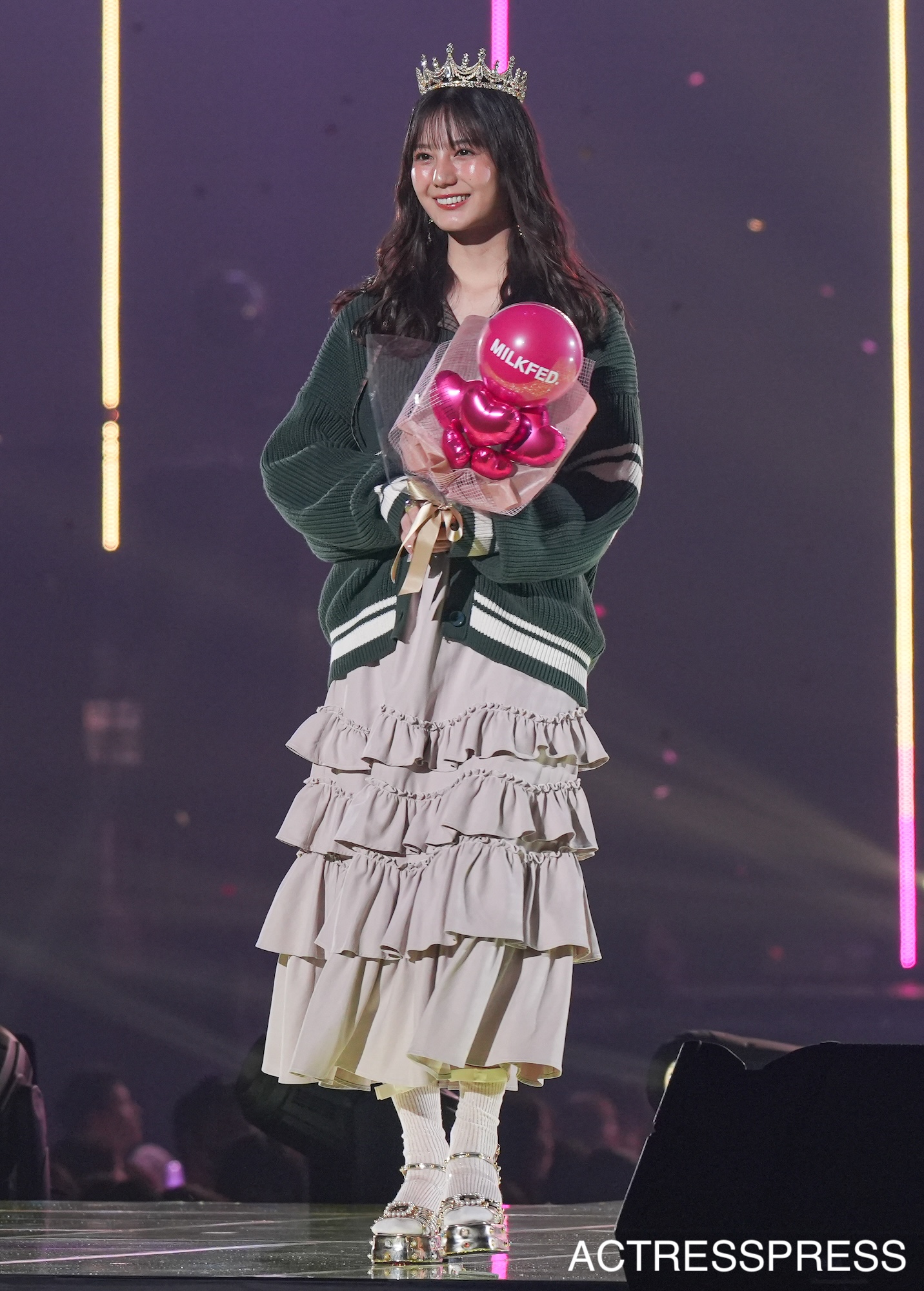 小坂菜緒（日向坂46）/2025年9月6日、さいたまスーパーアリーナにて開催のマイナビ TGC 2025 A/W(C)撮影；SHUN（ACTRESS PRESS編集部)