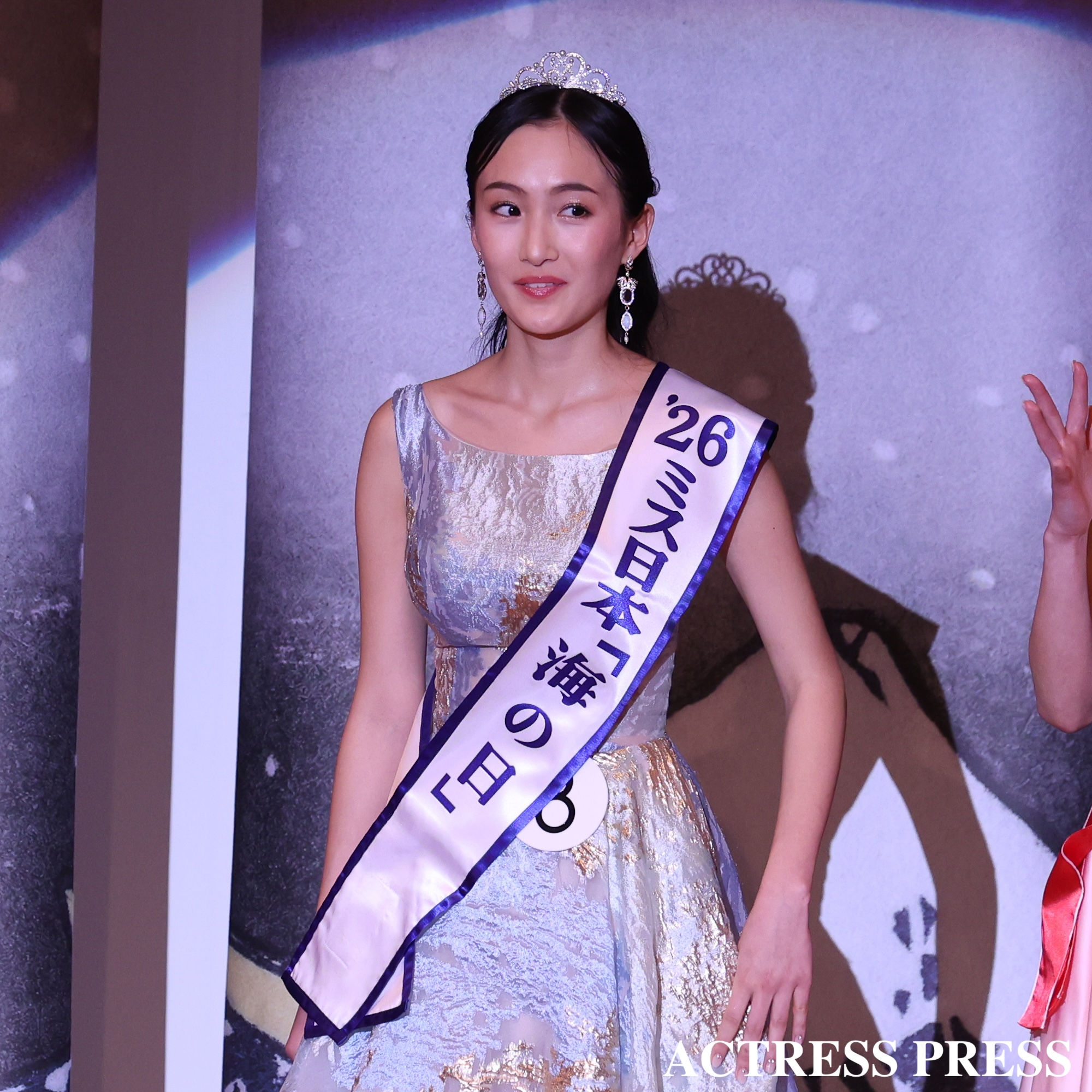 野口絵子(慶應義塾大学)『第58回ミス日本コンテスト2026』グランプリ.2026年1月26日,(C)ACTRESS PRESS