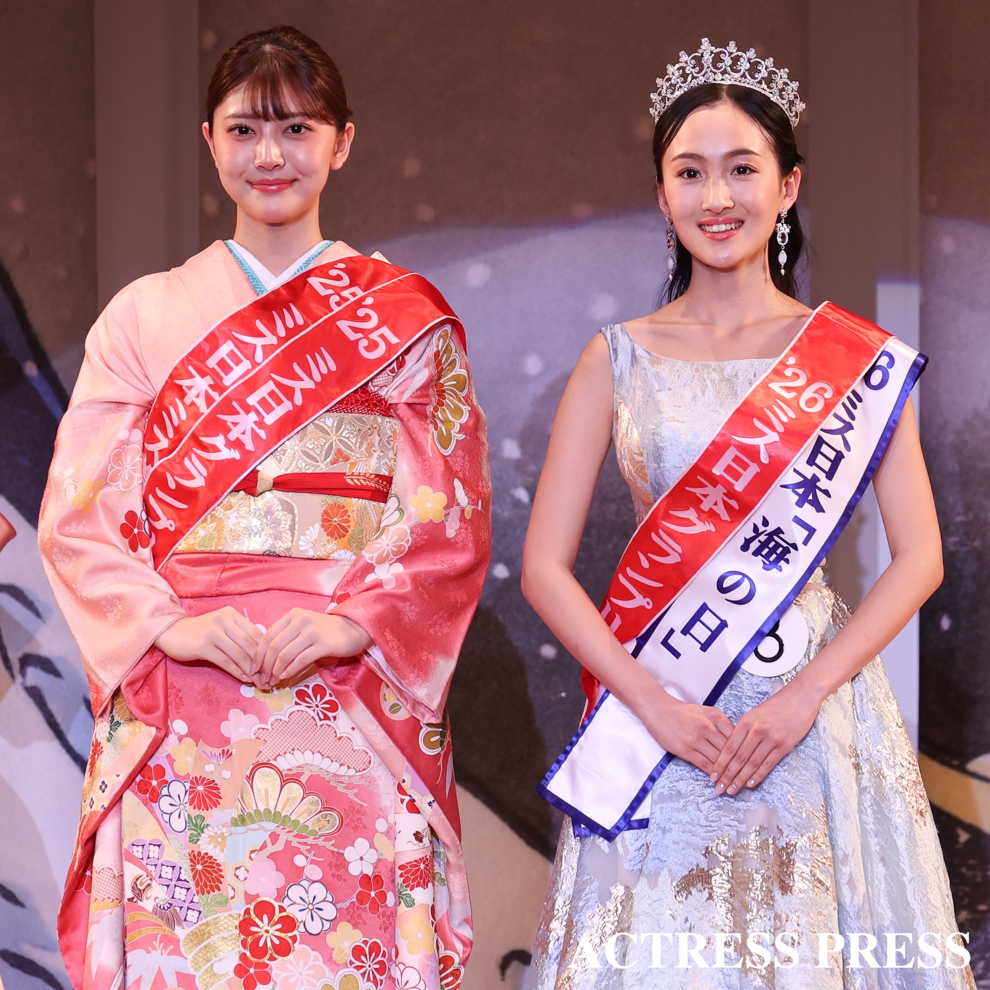 野口絵子(慶應義塾大学)『第58回ミス日本コンテスト2026』グランプリ.2026年1月26日,(C)ACTRESS PRESS