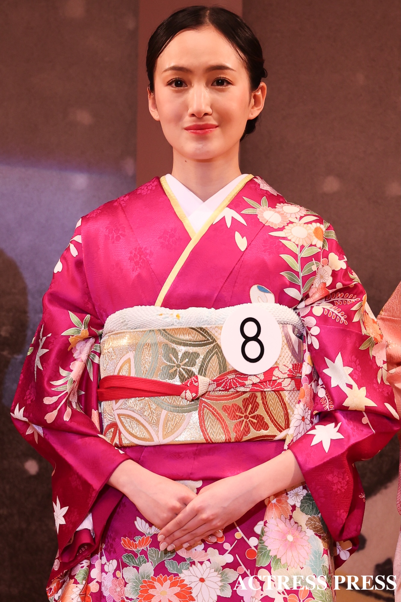 野口絵子(慶應義塾大学)『第58回ミス日本コンテスト2026』グランプリ.2026年1月26日,(C)ACTRESS PRESS