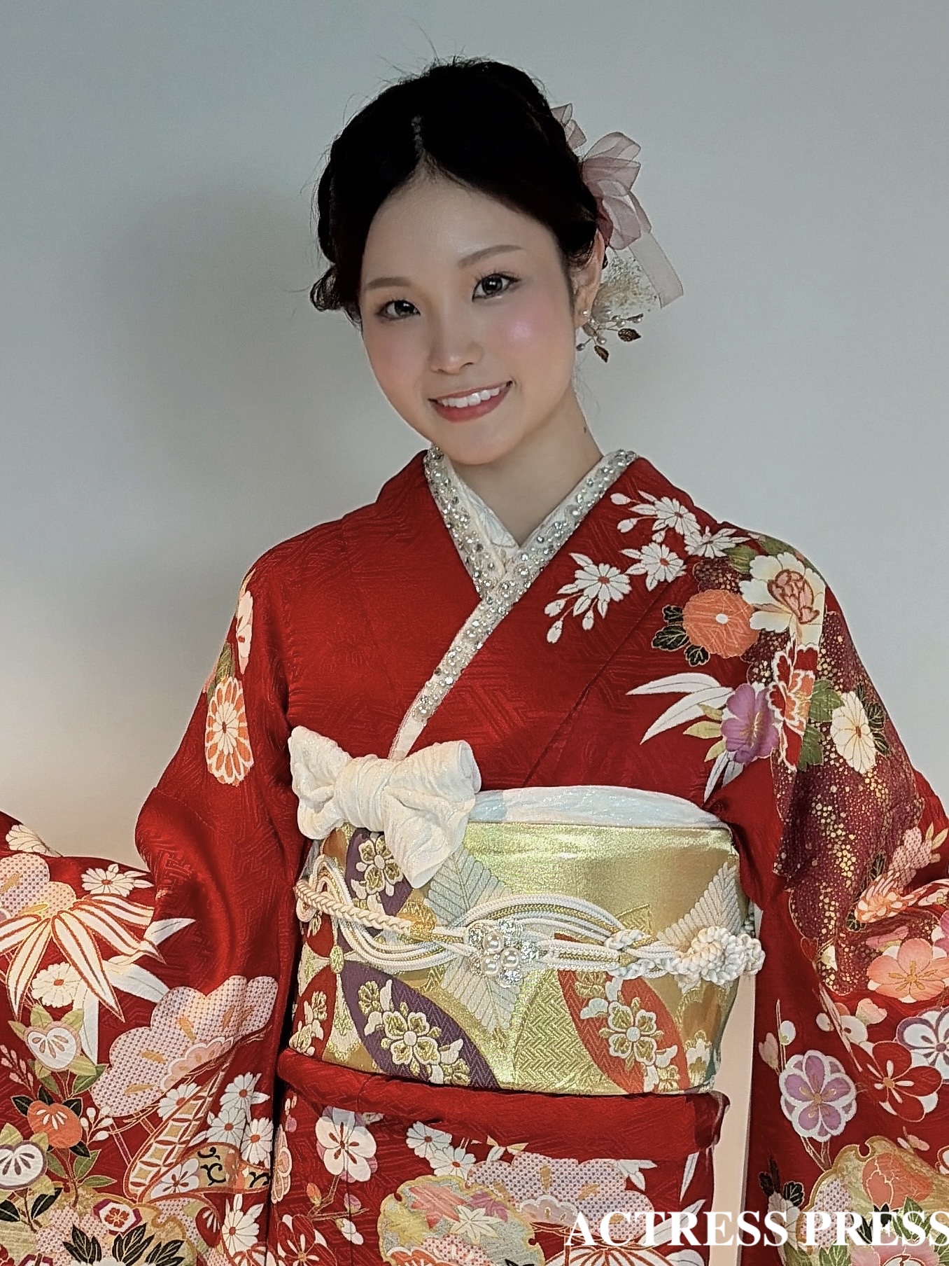 比嘉門未来（法政大学）振袖