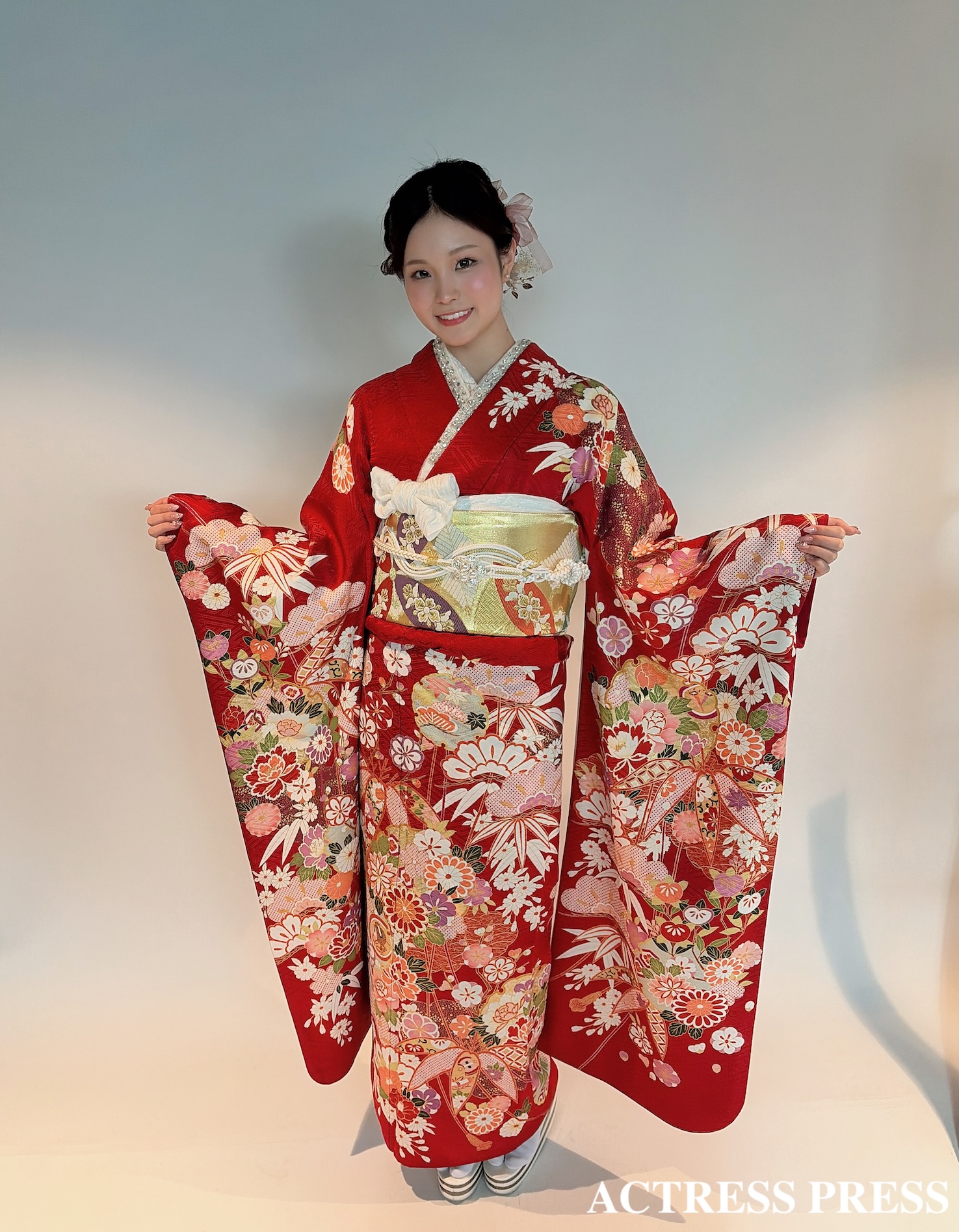 比嘉門未来（法政大学）振袖