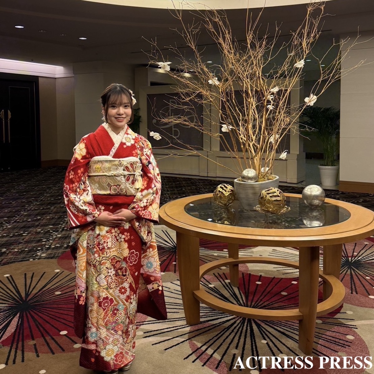 佐久間裕子（青山学院大学）振袖