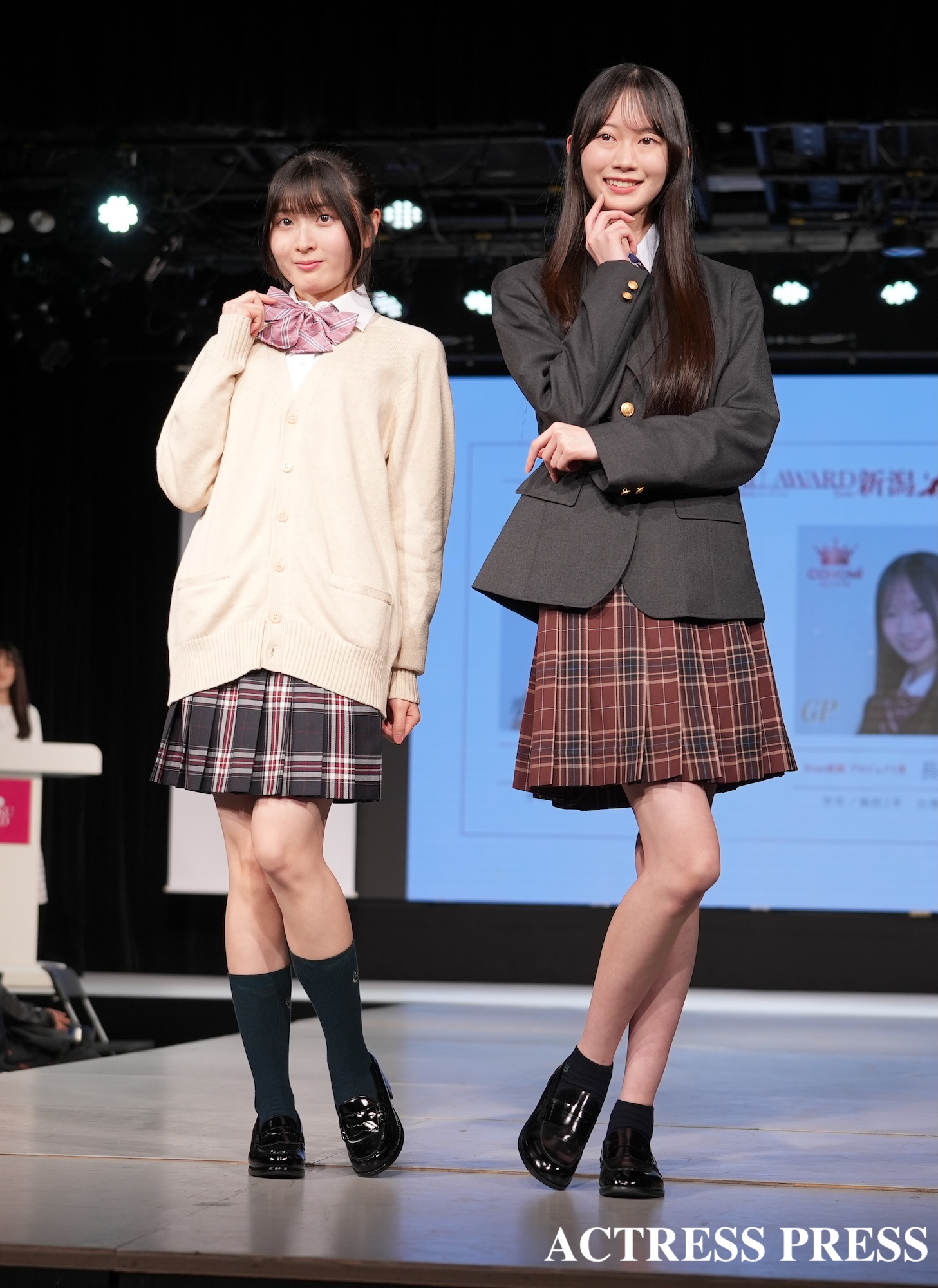 増村虹心・長谷川奈緒『第13回日本制服アワード』にて（2026年2月22日、ベルエポック美容専門学校にて）(C)撮影：ACTRESS PRESS編集部 (Photographer: SHUN)