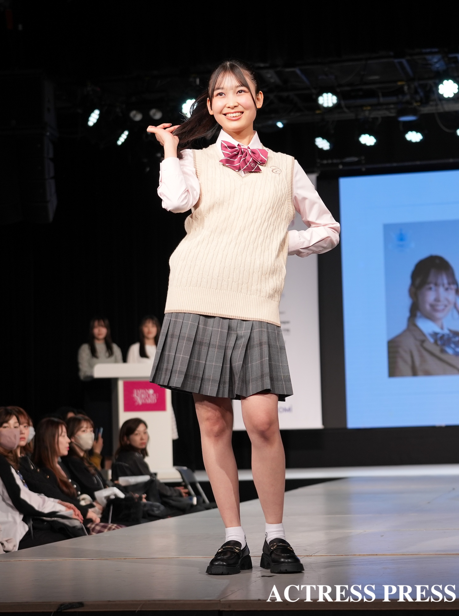 大村乃々佳『第13回日本制服アワード』にて（2026年2月22日、ベルエポック美容専門学校にて）(C)撮影：ACTRESS PRESS編集部 (Photographer: SHUN)