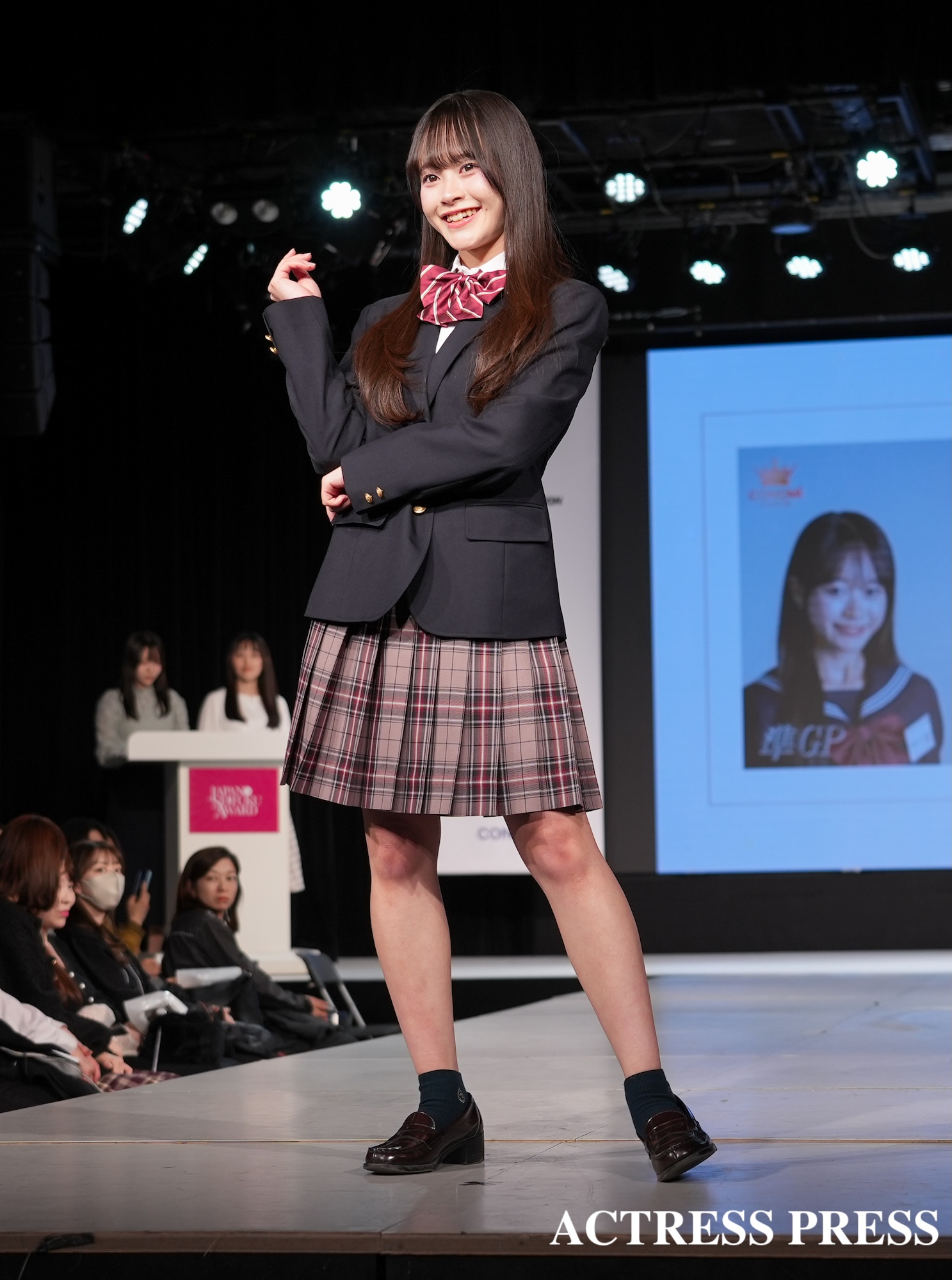 佐藤さらら『第13回日本制服アワード』にて（2026年2月22日、ベルエポック美容専門学校にて）(C)撮影：ACTRESS PRESS編集部 (Photographer: SHUN)