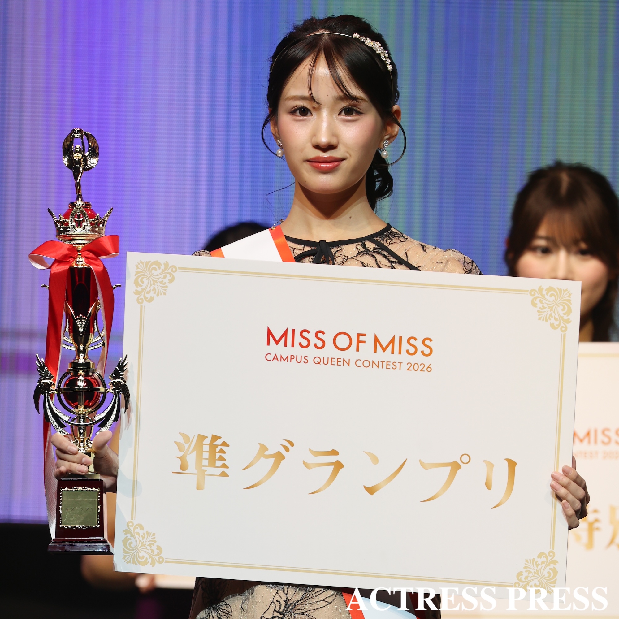 本田沙夢利(成蹊大学)『MISS OF MISS CAMPUS QUEEN CONTEST 2026』/2026年3月27日、東京・Zepp Shinjuku (TOKYO)にて。撮影:ACTRESS PRESS編集部