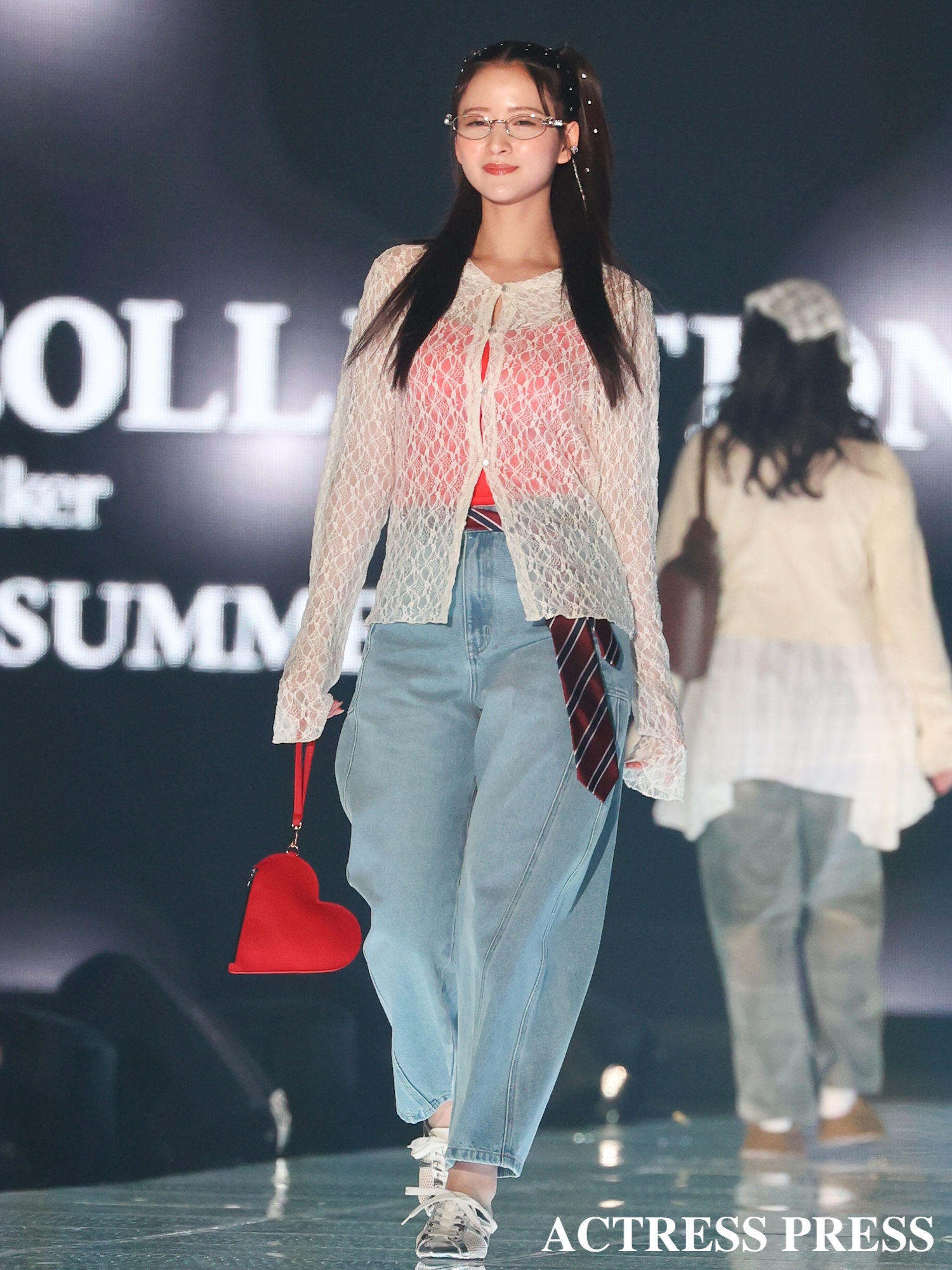 金川紗耶/2026年3月14日、国立代々木競技場 第一体育館にて開催の『TGC 2026 S/S)』にて。撮影:ACTRESS PRESS編集部