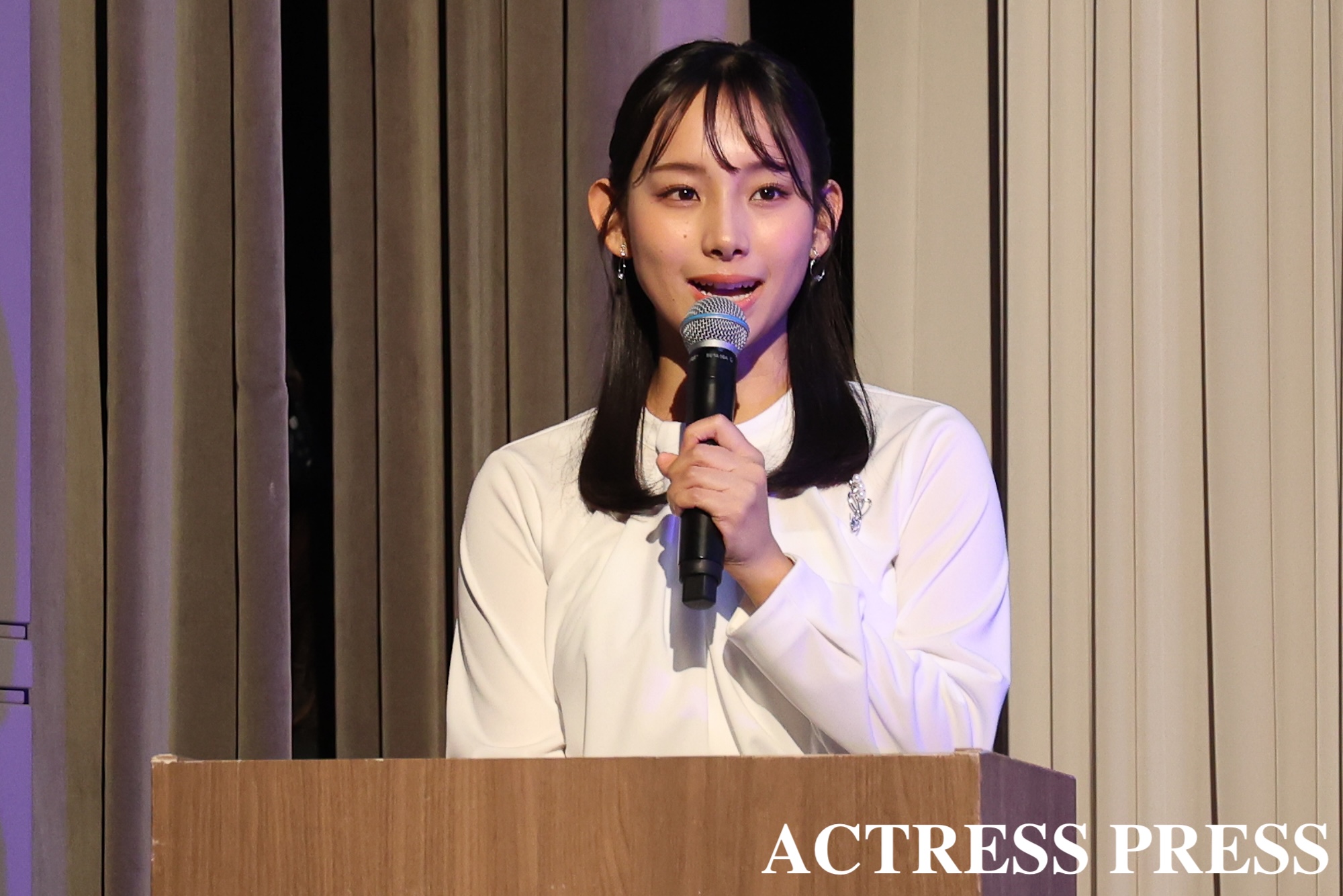 フジテレビアナウンサー・石渡花菜／2026年3月26日。撮影：ACTRESS PRESS編集部