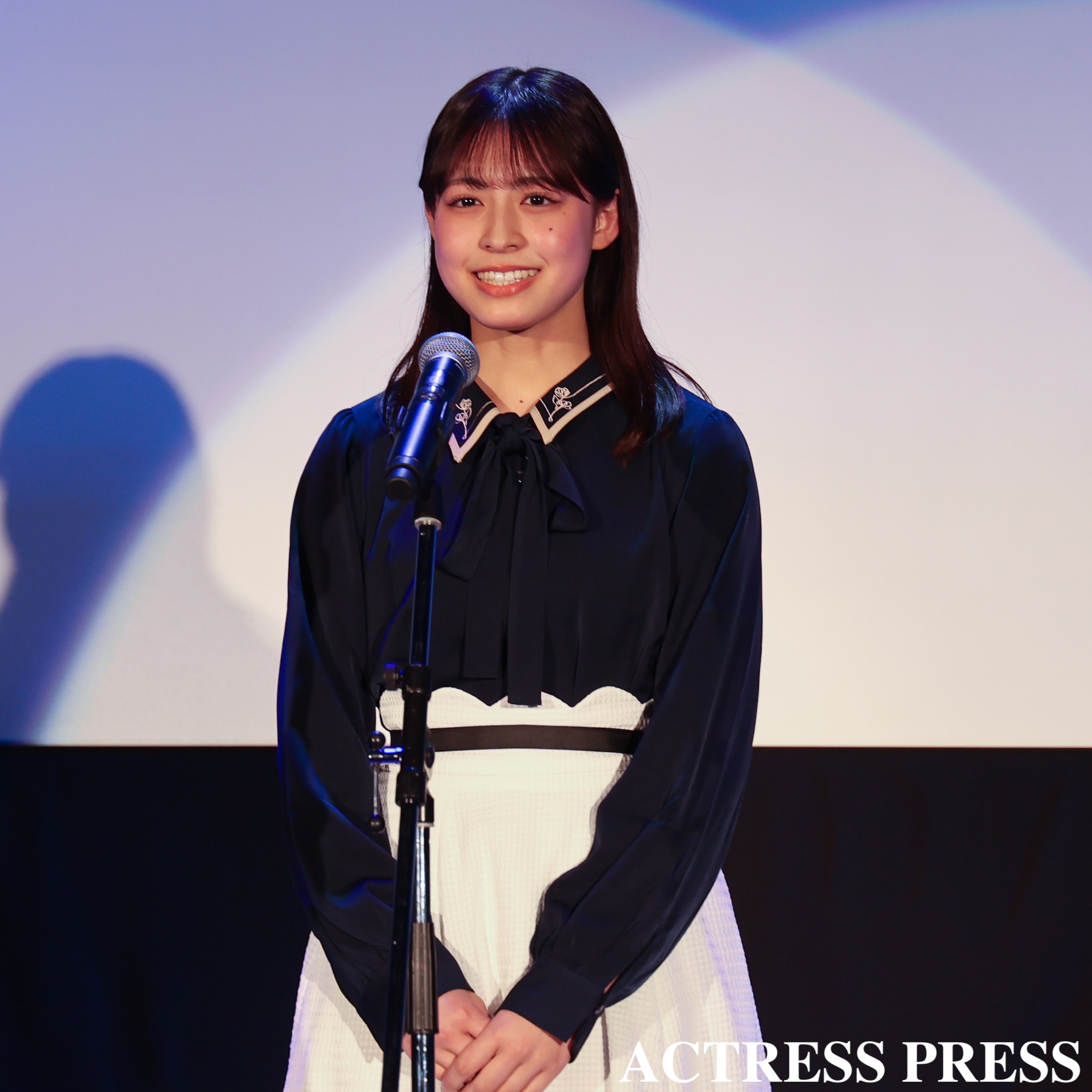 嶋崎るり葉（関西大学3年）【学生アナウンス大賞】／2026年3月26日。撮影：ACTRESS PRESS編集部