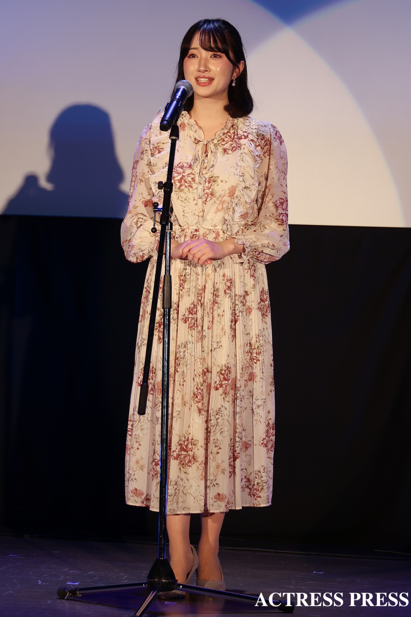 佐塚こころ（『第6回学生アナウンス大賞』グランプリ）2026年3月26日、フジテレビにて。撮影：ACTRESS PRESS編集部