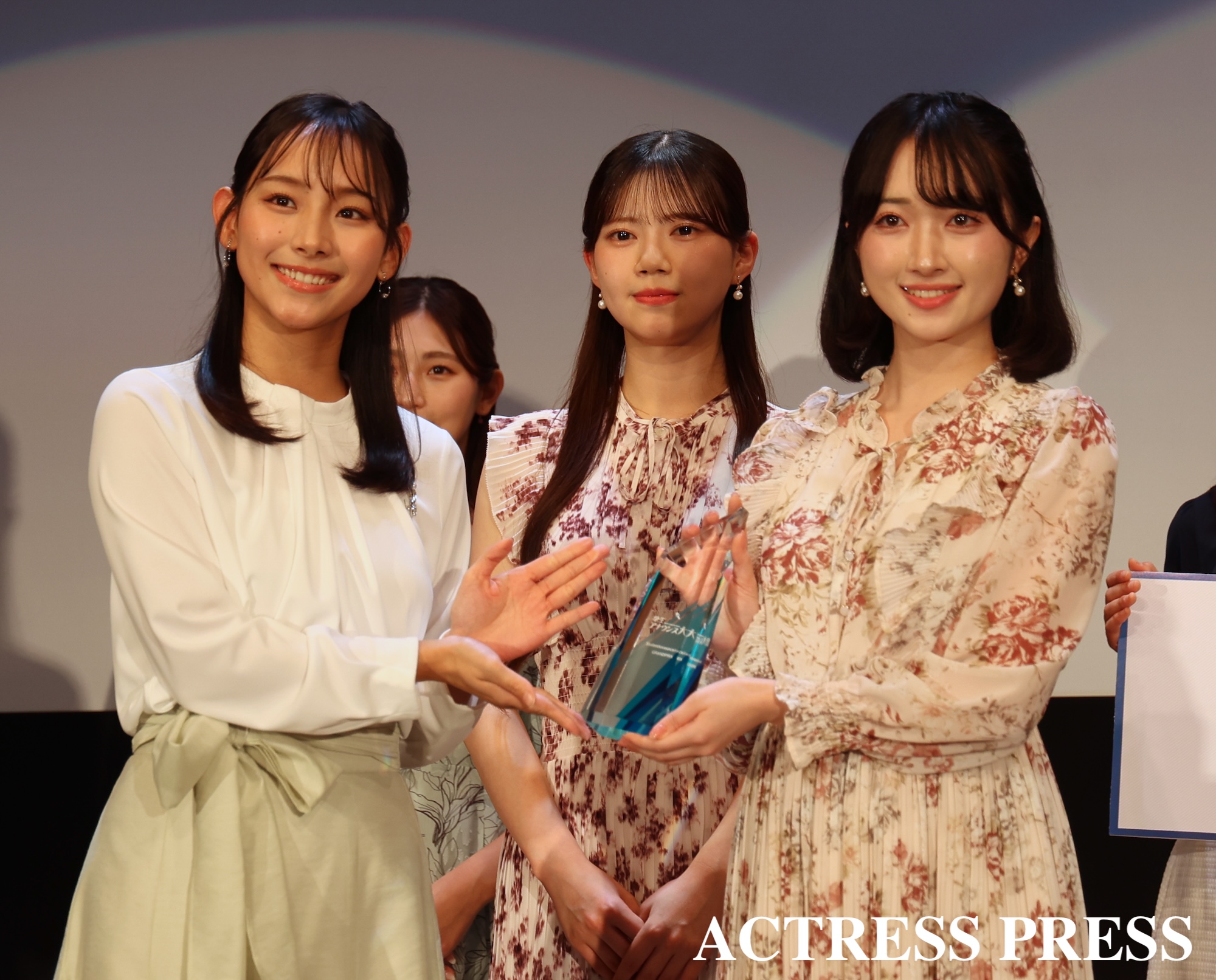 佐塚こころ（『第6回学生アナウンス大賞』グランプリ）2026年3月26日、フジテレビにて。撮影：ACTRESS PRESS編集部